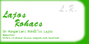 lajos rohacs business card